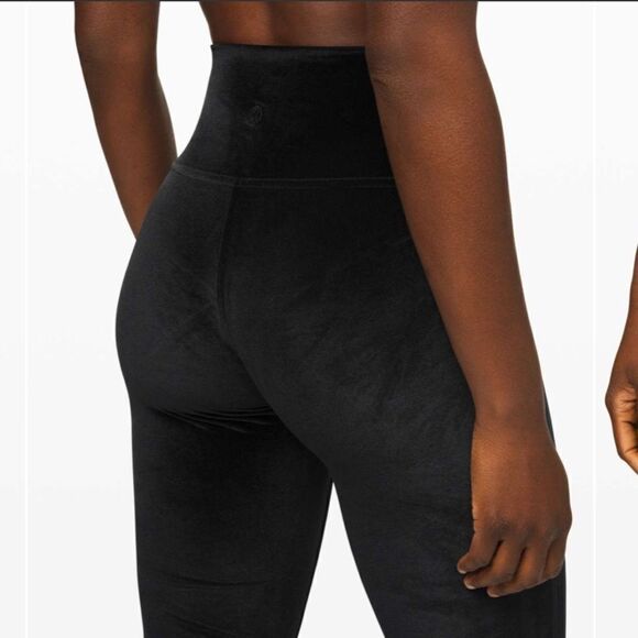 Lululemon Wunder Lounge High Rise Tight Velvet Black - Picture 2 of 12